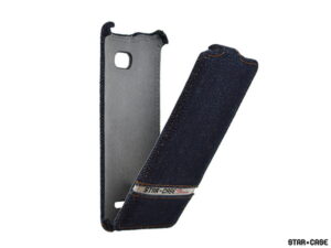 Star-Case® Flip ”Roma” Jeans Denim für HTC Phone 8X